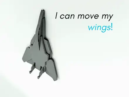 F14 Tomcat Key hanger V2 - Moveable wings!