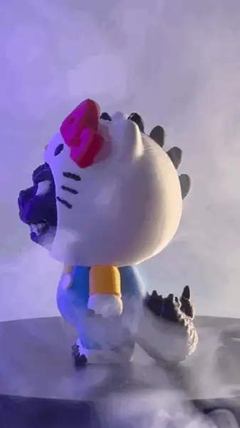 Godzilla in Hello Kitty Costume