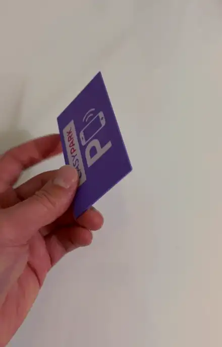 EasyPark card tessera