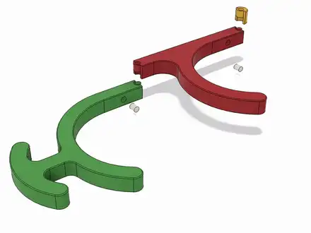 Yoga Mat Holder - Modular Customizable Wall Mount