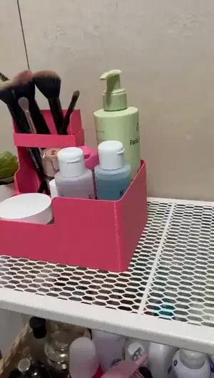 Bathroom make up organizer