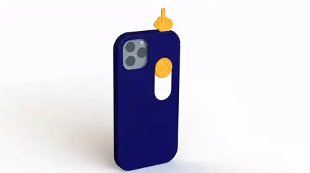 Iphone 14 Pro Max Case - Sliding Middle Finger