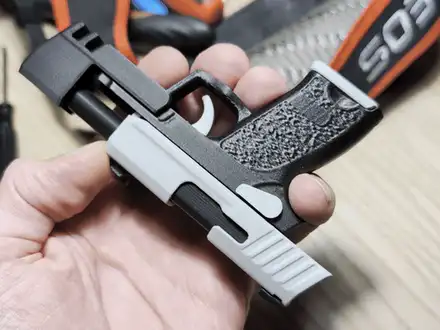 HK USP Match Fidget Keychain, Slide-Action Toy