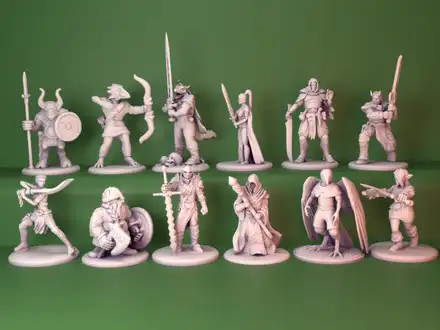 DnD Player Character pack5 miniatures