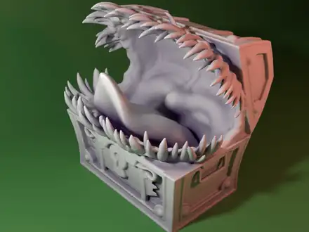 Giant Mimic dnd mini 模仿怪 D&D模型 龙与地下城