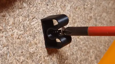 Cable support with screw