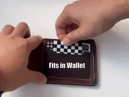 Wallet-Sized Chess Set
