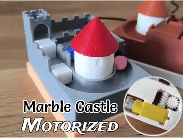 Motorized Marble Castle - D14 Marble Machine
