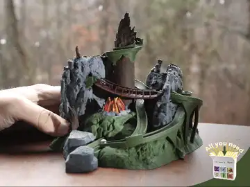 Forest Marble Run - Swinging Bridge & 360˚ Detail