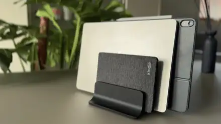 Vertical MacBook and iPad Holder (3 Devices)