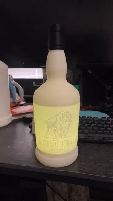 Buffalo Trace Lithophane lamp