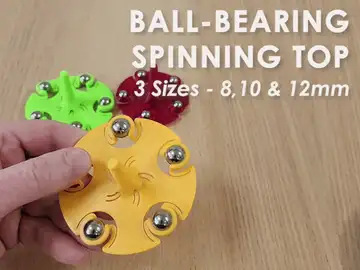 Ball Bearing Spinning Top - 3 Sizes (8/10/12mm)