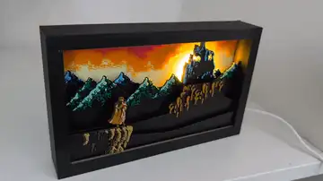 Castlevania Sunrise Wall Art Diorama Lamp