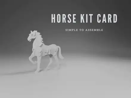Horse kit card
