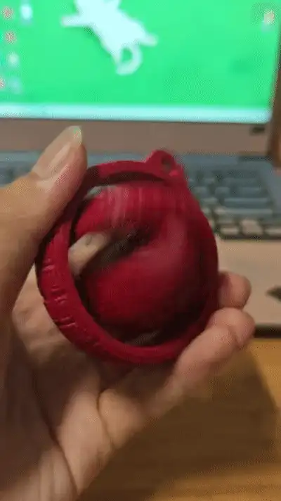 Fingertip rotation to unzip the zodiac dog paper-cut style pendant