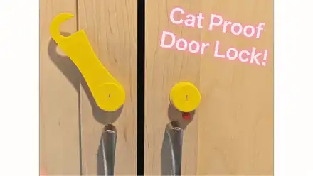 Closet Door Latch - Cat and Child Safety
