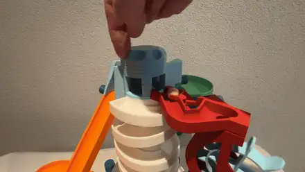 Tower Marble Run v9B Manual Crank v1.1