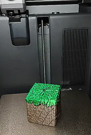 Grass Block Twisty Fidget