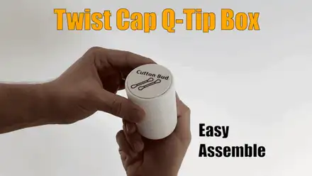 Twist Cap Q-tip Box