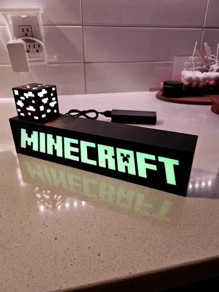 Minecraft Ore lightbox / LED Lamp