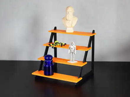 4-Shelf Display Stand for Decor, Toys & Prints