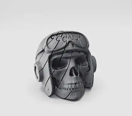 Branded Aviator Twist Skull Fidget