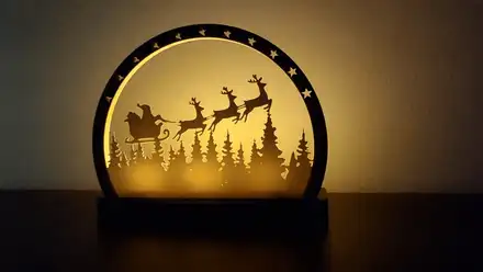Silent Night Tea Light Globe