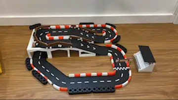 Modular CyberBrick Race Track Builder