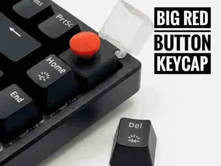 Big red button keycap