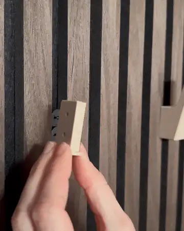 Wall hook invisible screws