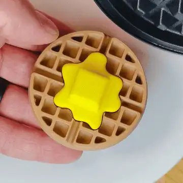 Waffle and Butter Clicker Fidget Toy (<1.
