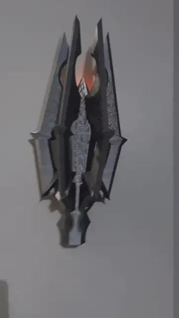 Sauron's Mace Sconce
