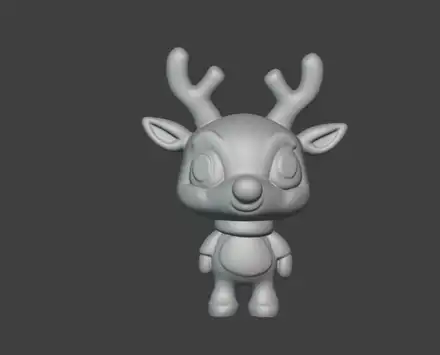 Cute reindeer - Funko Pop style/size