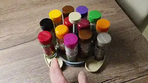 Spice Carousel Rotating Two Layers Organizer