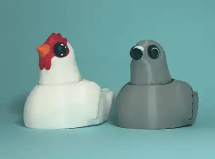 Clucky Clickers - Pigeon & Chicken Clicker Toy
