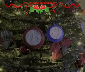 Customizable Christmas Lithophane Ball