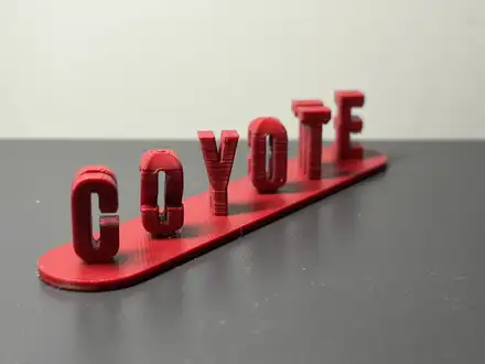 Double-Sided *Parametric Text* Sign with 20 Fonts