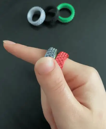 MIO Fidget Ring - Diamond Knurling