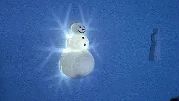 Snowflake Snowman Light