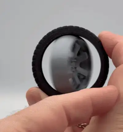 RimSpin Tire Keychain - F1 Edition