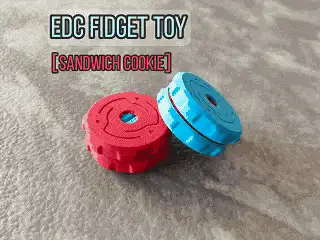 EDC Fidget Toy [Sandwich Cookie] CardPusherspinner