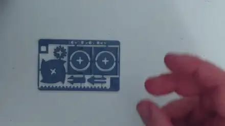 Card Top-blade: a credit card sized beyblade kit