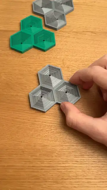 Triple Hexagon Fidget Toy