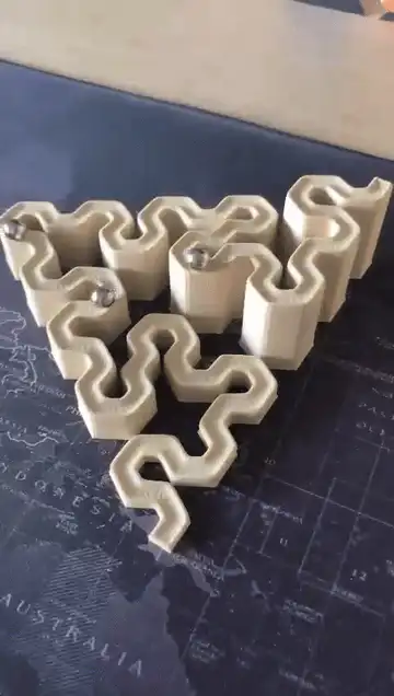 Satisfying Marble Track Sierpinksi Curve