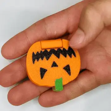 Halloween Pumpkin Slide + Flip Fidget Toy