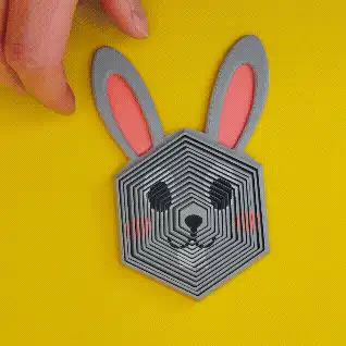 Bunny Rabbit Hexagon Fidget Toy