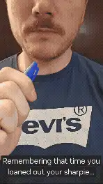 Hard Hat Clip - Sharpie Cap