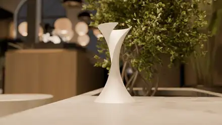 Minimalist Twisted Table Lamp Design
