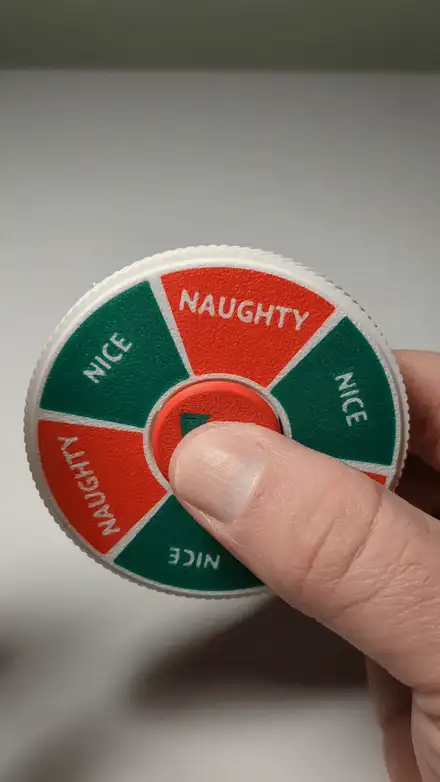 Naughty or Nice Fidget Spinner