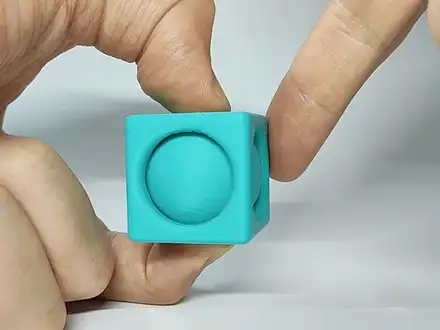 Impossible Passthrough Sphere in Cube / Spin Cube